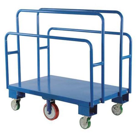 VESTIL Vertical Panel Cart 2000 lb Poly-On-Steel Casters 51 x 30 1/4 x 47 1/2 PANEL-V