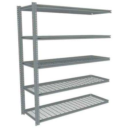 Tennsco Boltless Shelving, Add-On, 72x30, Wire ZB7-7230A-5W