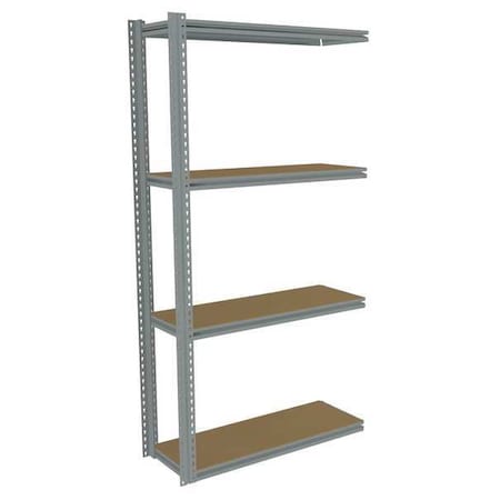Tennsco Record Storage Rack, Add-On, 42x15, w/Deck ZKMA-421584-4D