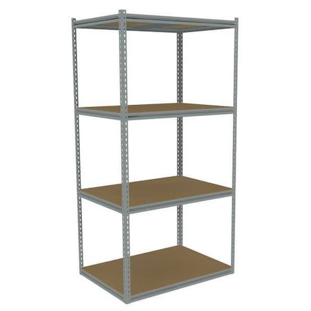 Tennsco Boltless Shelving Unit, 30"D x 42"W x 84"H, 3 Shelves, Steel ZKMS-423084-4D