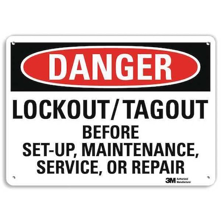 Lyle Danger, Lockout/Tagout Before Set-Up, Maintenance, Service, Or ...