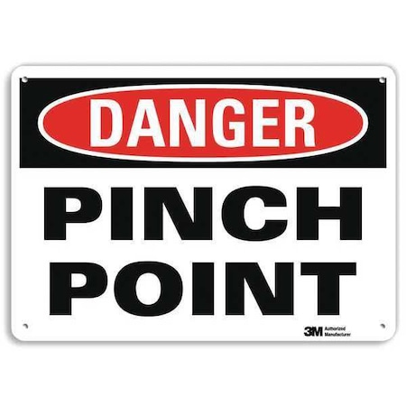 Lyle Danger Sign, 7 in Height, 10 in Width, Plastic, Vertical Rectangle, English U1-1088-NP_10X7