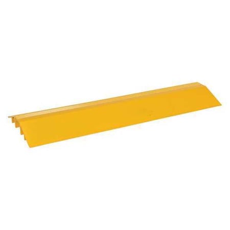 Vestil Extruded Aluminum Cable Crossover, 60", 3.5625 H, 60 L, 21.0625 W, Aluminum, Yellow XHCR-60-Y