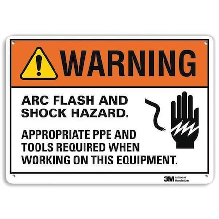 Lyle Warning Sign, 10" W, 7" H, 0.040" Thickness, U1-1077-NA_10x7 U1-1077-NA_10x7