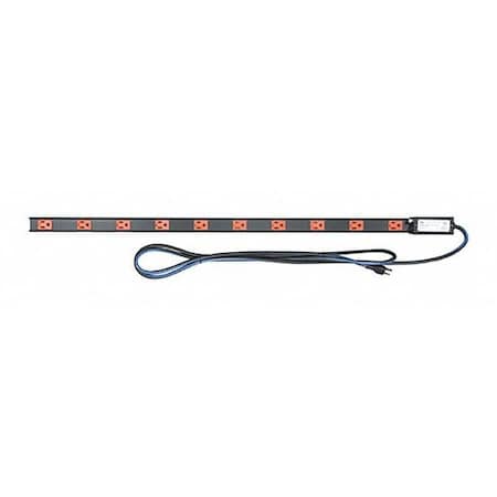 Middle Atlantic Power Strip, 10 Outlet(s) 5-15P, 9 ft. PDT-1015C-NS