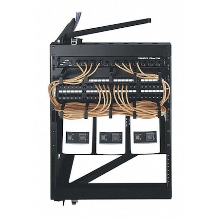 Middle Atlantic Swing Frame Rack, 12 Space, 18" D SFR-12-18