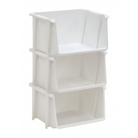 Rubbermaid Mini Stack Bin, White, PK 4, 4 PK SB0057