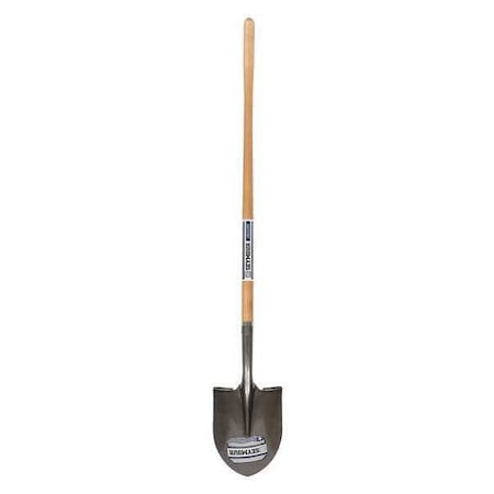 Seymour Midwest Round Point Shovel, 16 ga 48 in L Wood Handle 49150