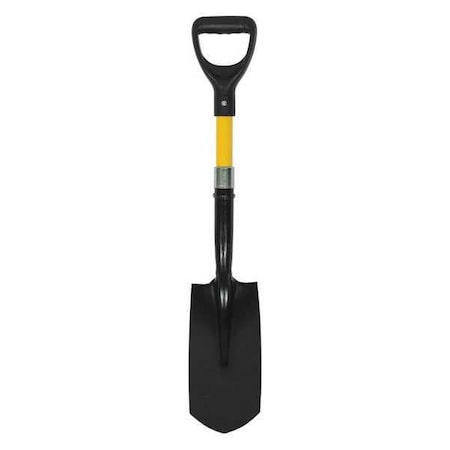 Kenyon Trenching Shovel, 14 ga Forward Turn Step, 12 in L Yellow Professional Grade Fiberglass Handle 89095