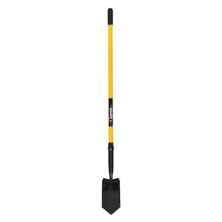 Kenyon Trenching Shovel, 11 ga Steel Blade, 48 in L Yellow Professional Grade Fiberglass Handle 89125