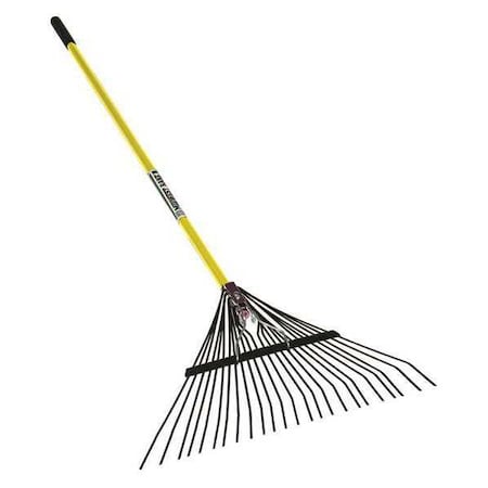Seymour Midwest 24 in Leaf Rake, 24 Tines, 54 in L Fiberglass Handle 40948