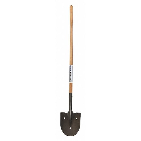 Seymour Midwest Rice Shovel, 16 ga Steel Blade, Forward Turn Step, 48 in L Natural Hardwood Handle 49085