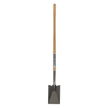 Seymour Midwest Garden Spade Shovel, 16 ga Steel Blade, Rear Turn Step, 48 in L Natural Hardwood Handle 49153