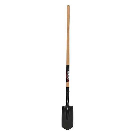 Kenyon Trenching Shovel, 14 ga Tempered Steel Blade, Forward Turn Step, 48 in L Natural Hardwood Handle 89045
