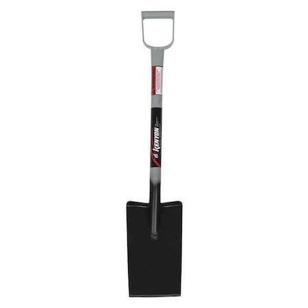 Kenyon Spade Shovel, 14 ga Steel Blade, 27 in L Grey Steel Handle 49957
