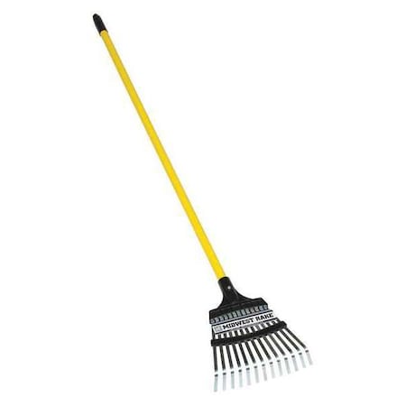 Seymour Midwest 8 in ProFlex Rake, 48 in L Vinyl Coated Steel Handle 43332