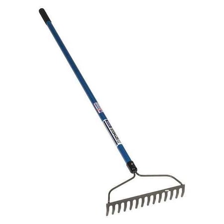 Seymour Midwest Bow Rake, 14 Tines, 60 in L Fiberglass Handle 42324