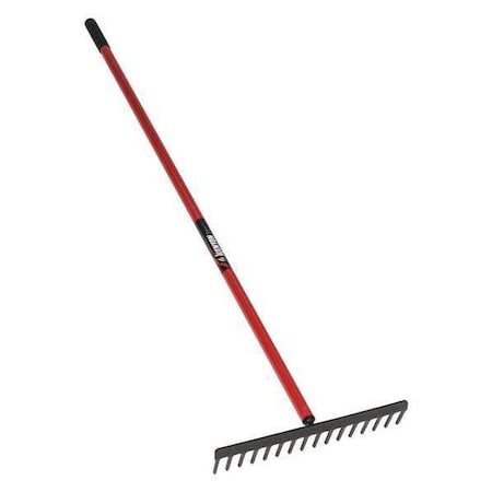 Kenyon Level Head Rake, 66 in L Red Aluminum Handle 42690