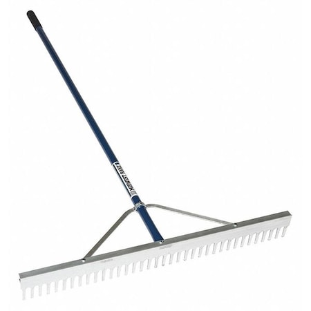Midwest Rake 30 in Landscape Rake, 66 in L Powder Coated Aluminum Handle 10030