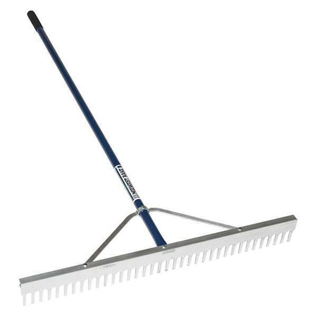 Midwest Rake 36 in Landscape Rake, 66 in L Powder Coated Aluminum Handle 10036