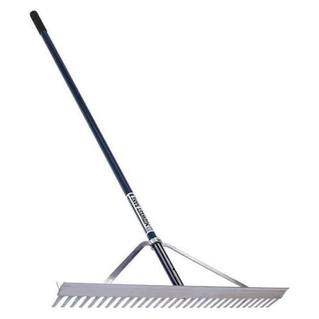 Seymour Midwest 30 in Field Rake, 66 in L Powder Coated Aluminum Handle 12030