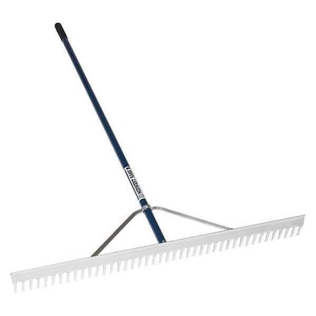 Midwest Rake 48 in Field Rake, 66 in L Powder Coated Aluminum Handle 12072