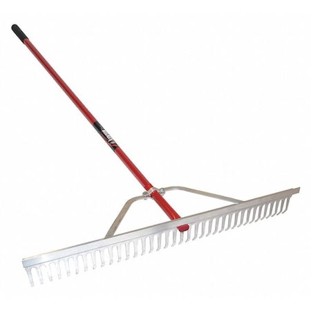 Kenyon 24 in Classic Rake, 66 in L Powder Coated Aluminum Handle 14024