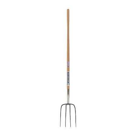 Seymour Midwest 4-tine Manure Fork with 54"L Hardwood Handle 49275