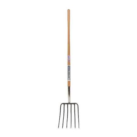 Seymour Midwest 6-tine Manure Fork with 54"L Hardwood Handle 49278