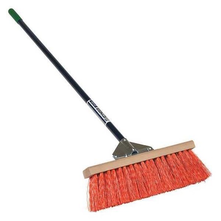 Seymour Midwest Street Broom, 18", 60" Blue Alum Handle 82919