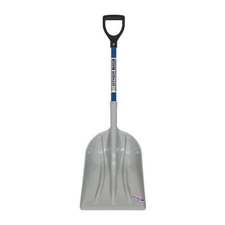 Seymour Midwest No. 12 12 ga Grain Scoop, Plastic Blade, 27 in L, Blue, Fiberglass Handle 49010GRA