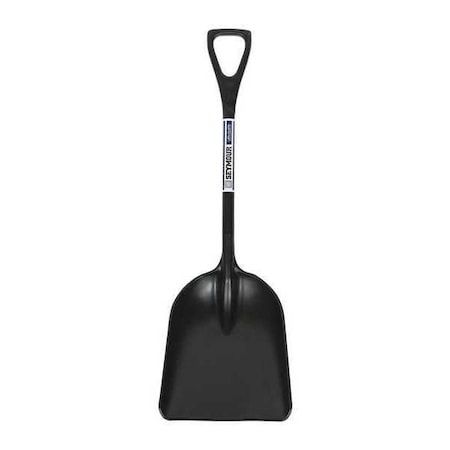 Seymour Midwest Scoop Shovel, #8 Blade, Polymer Blade, 27 in L Black Polymer Handle 49910