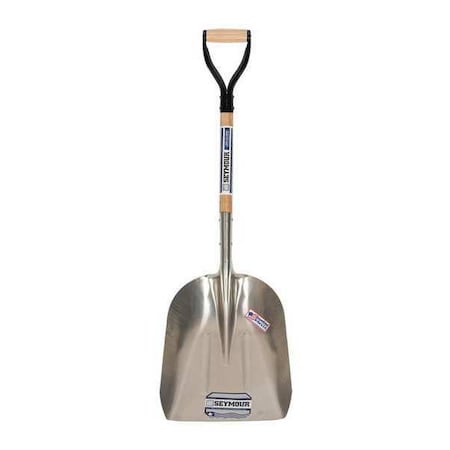 Seymour Midwest Grain Scoop, #10 Blade, Aluminum Blade, 29 in L Natural Hardwood Handle 49062