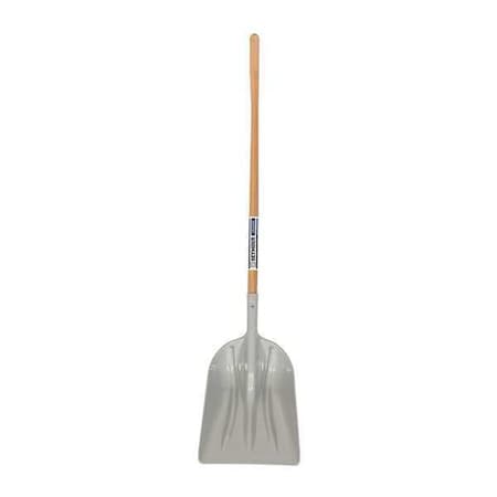 Seymour Midwest Scoop Shovel, #12 Blade, Polymer Blade, 48 in L Natural Hardwood Handle 49051