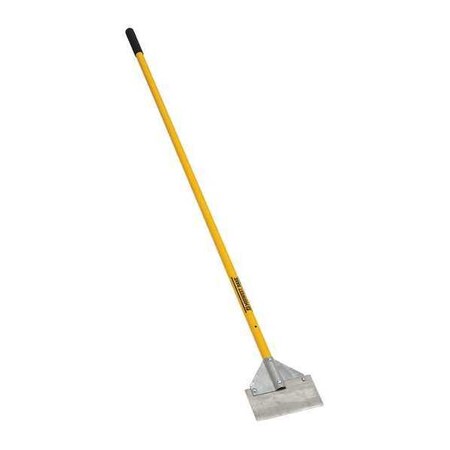 Midwest Rake 78908 Scraper with Stainless Steel Scraper, Yellow Aluminum Handle, 8" Blade Width