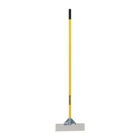 MIDWEST RAKE Scraper, 16" SS Blade, 66" Alum Handle 78916