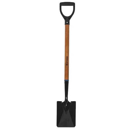 Seymour Midwest Square Point Shovel, Tempered Steel Blade, Forward Turn Step, 30 in L Natural Hardwood Handle 60703