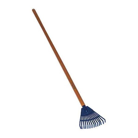Seymour Midwest 8 in Shrub Rake, 14 Tines, 50 in L Hardwood Handle 60718