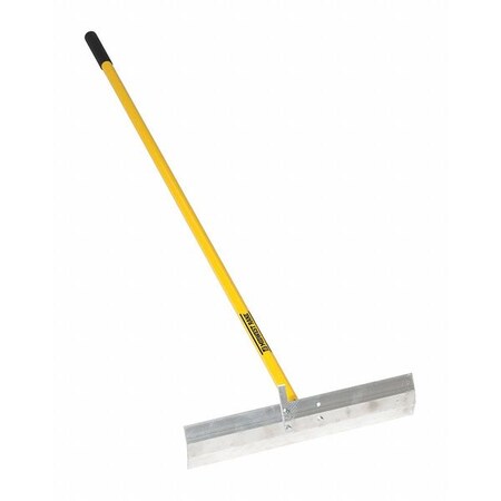 Midwest Rake 73121 S550 Professional Series 20" Concrete Placer with Hook 60" Yellow Aluminum Handle