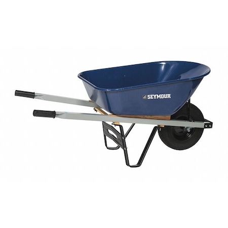 Seymour Midwest Wheelb.arrow, 6CuFt, Steel, FlatFree 85724
