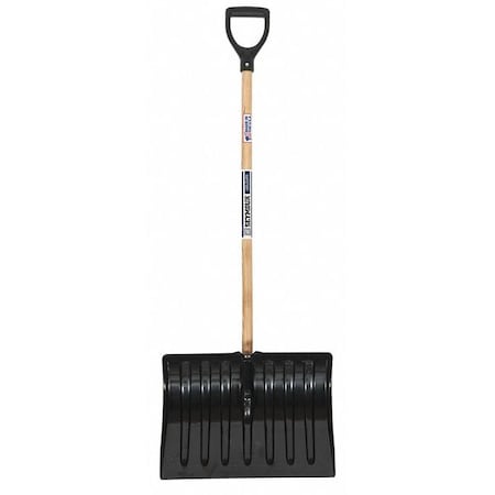 SEYMOUR MIDWEST Snow Shovel, 18"x13.5" Poly, 44" WH 96809