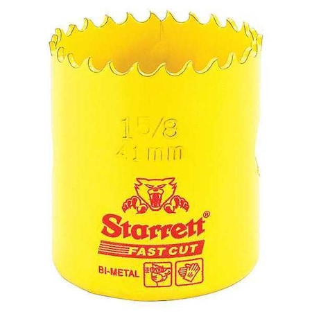 Starrett Bi-Metal Fast Cut Hole Saw 1-5/8" (41mm) FCH0158-G