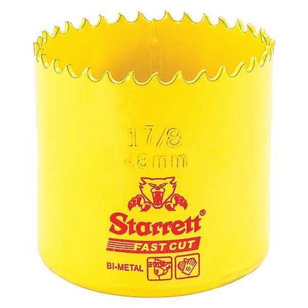 Starrett Bi-Metal Fast Cut Hole Saw 1-7/8" (48mm) FCH0178-G