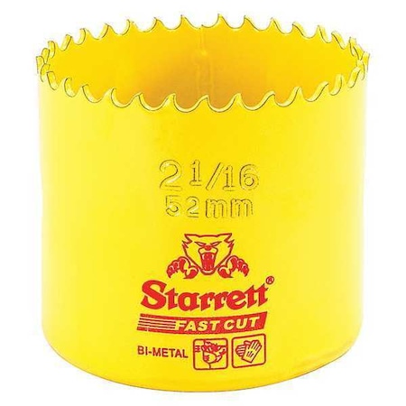 Starrett Bi-Metal Fast Cut Hole Saw 2-1/16" (52mm) FCH0216-G
