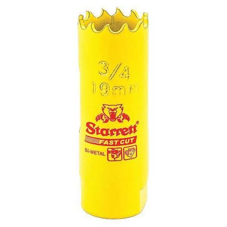 Starrett Bi-Metal Fast Cut Hole Saw 3/4" (19mm) FCH0034-G