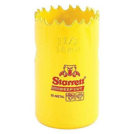 Starrett Bi-Metal Fast Cut Hole Saw 1-1/2" (38mm) DCH0112-G
