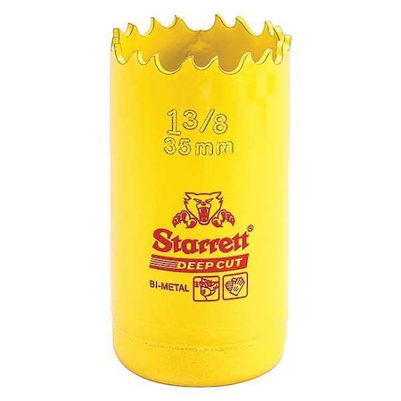 Starrett Bi-Metal Fast Cut Hole Saw 1-3/8" (35mm) DCH0138-G