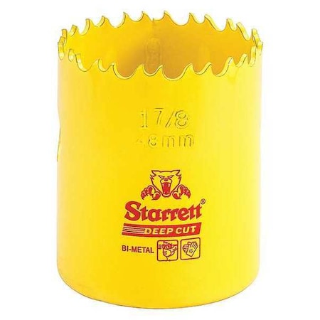 Starrett Bi-Metal Fast Cut Hole Saw 1-7-8" (48mm) DCH0178-G