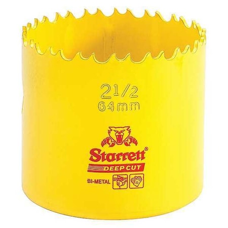 Starrett Bi-Metal Fast Cut Hole Saw 2-1/2" (64mm) DCH0212-G