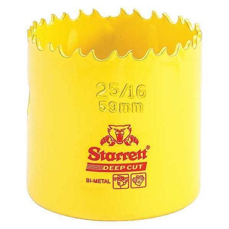 Starrett Bi-Metal Fast Cut Hole Saw 2-5/16" (59mm) DCH0256-G